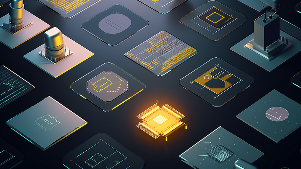 融合科技與藝術 半導體芯片生產(chǎn)制造工廠的插畫設計元素與電子元器件批發(fā)